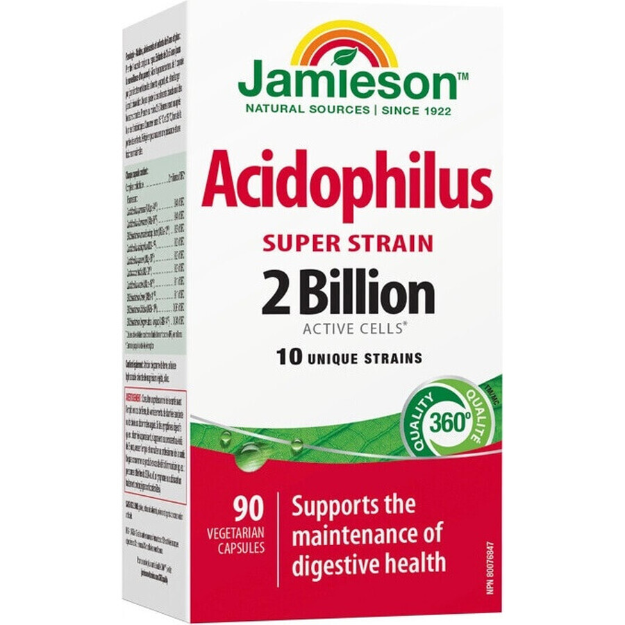 JAMIESON SUPER STRAIN ACIDOPHILUS 1×90 cps, Nahrungsergänzungsmittel