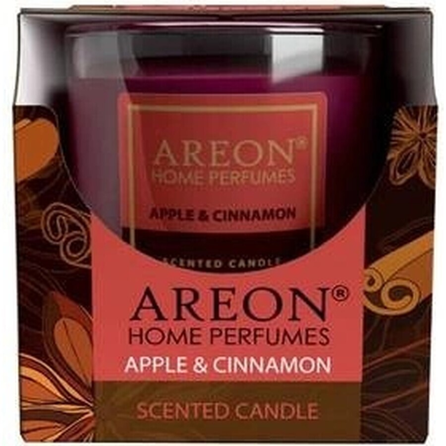 Areon Candle Apple & Cinnamon 120g 1×1 buc, lumânare