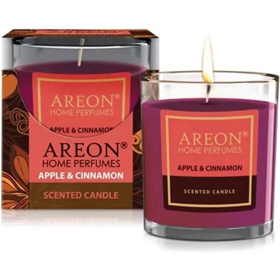 Areon Candle Apple & Cinnamon 120g 1×1 buc, lumânare