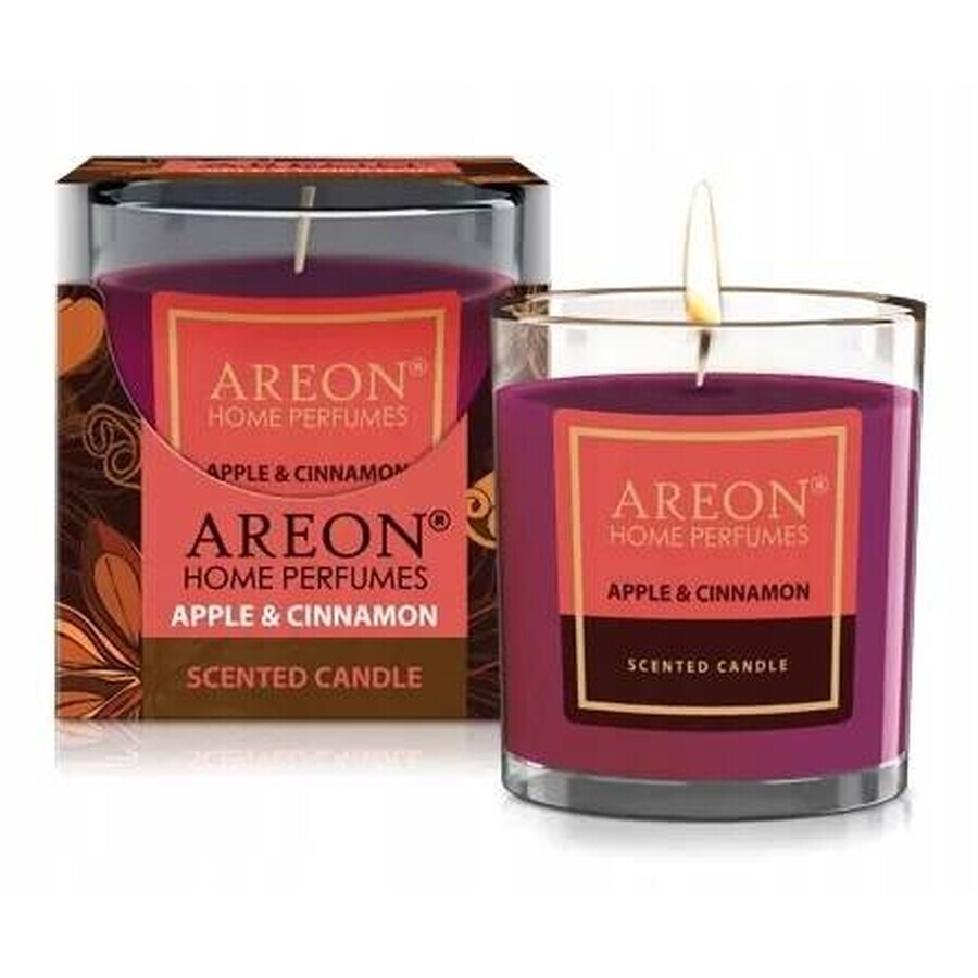 Areon Candle Apple & Cinnamon 120g 1×1 buc, lumânare