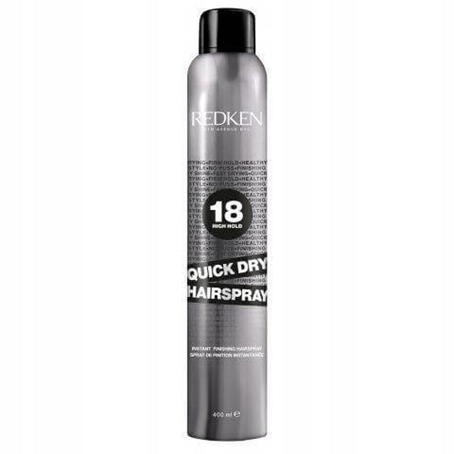 Redken Quick Dry Strong Hold Hairspray 1×400 ml, laca para el cabello