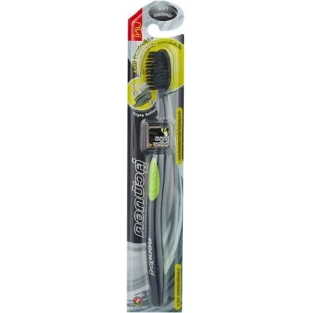 Twin Lotus Bamboo Bamboo Charcoal Zahnbürste 1×1 Stück, Zahnbürste