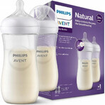 Philips AVENT Natural Response Biberón 330 ml, 3m+ 2 unidades 1×2 unidades 1×2 Biberón, vidrio