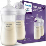 Philips AVENT Natural Response Bottle 330 ml, 3m+ 2 pcs 1×2 pcs 1×2 Bottle, glass