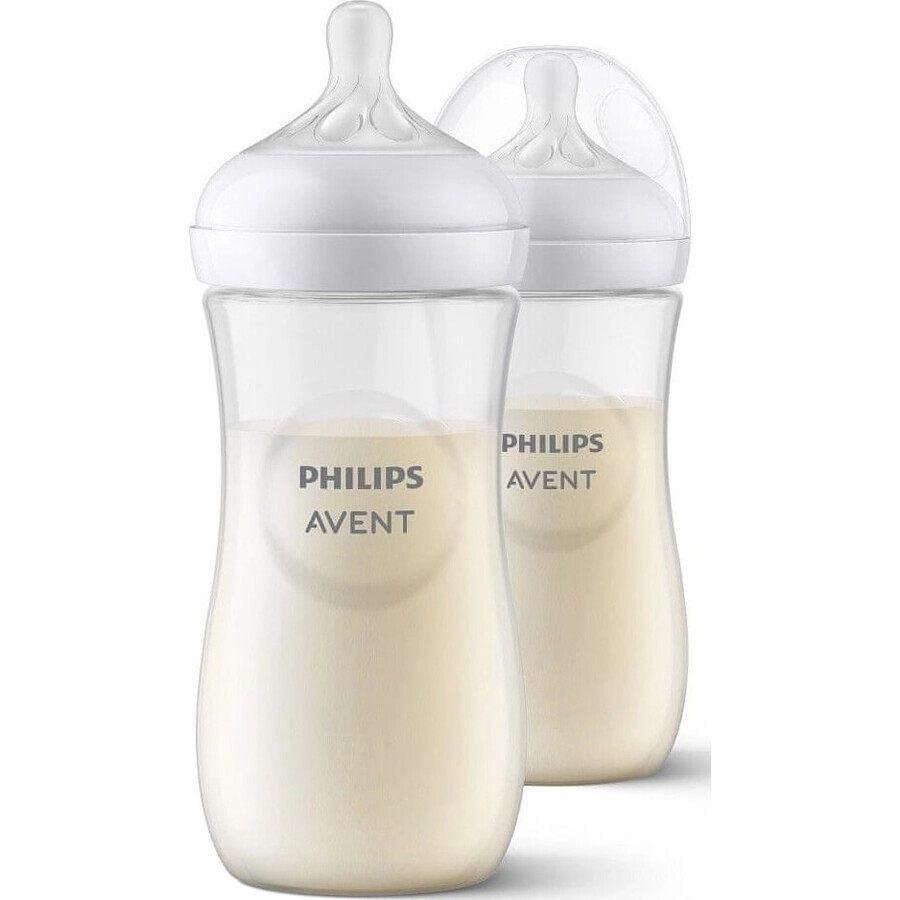 Philips AVENT Natural Response Biberón 330 ml, 3m+ 2 unidades 1×2 unidades 1×2 Biberón, vidrio