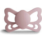 FRIGG Butterfly Sucette anatomique en silicone Blush, +6m 1×1 pc, sucette en silicone