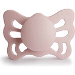 FRIGG Butterfly Sucette anatomique en silicone Blush, +6m 1×1 pc, sucette en silicone