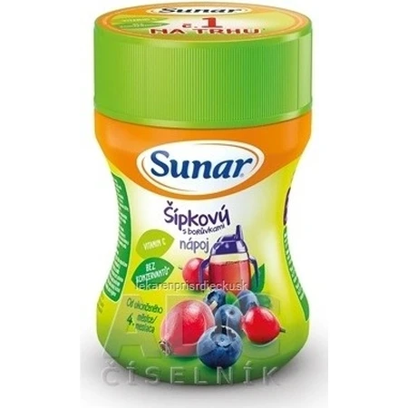 Sunar Boisson soluble à l'églantier et à la canneberge 1×200 g