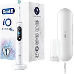 Oral B EK iO Series 9 Blanco alabastro + portacepillos + estuche de viaje 1×1 set, cepillo de dientes electrónico