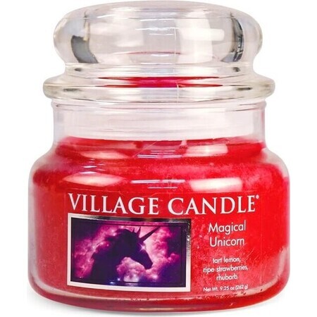 Vela perfumada Village Candle en vidrio - Unicornio Mágico, mediana 1×1 ud, vela perfumada