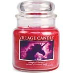 Vela perfumada Village Candle en vidrio - Unicornio Mágico, mediana 1×1 ud, vela perfumada