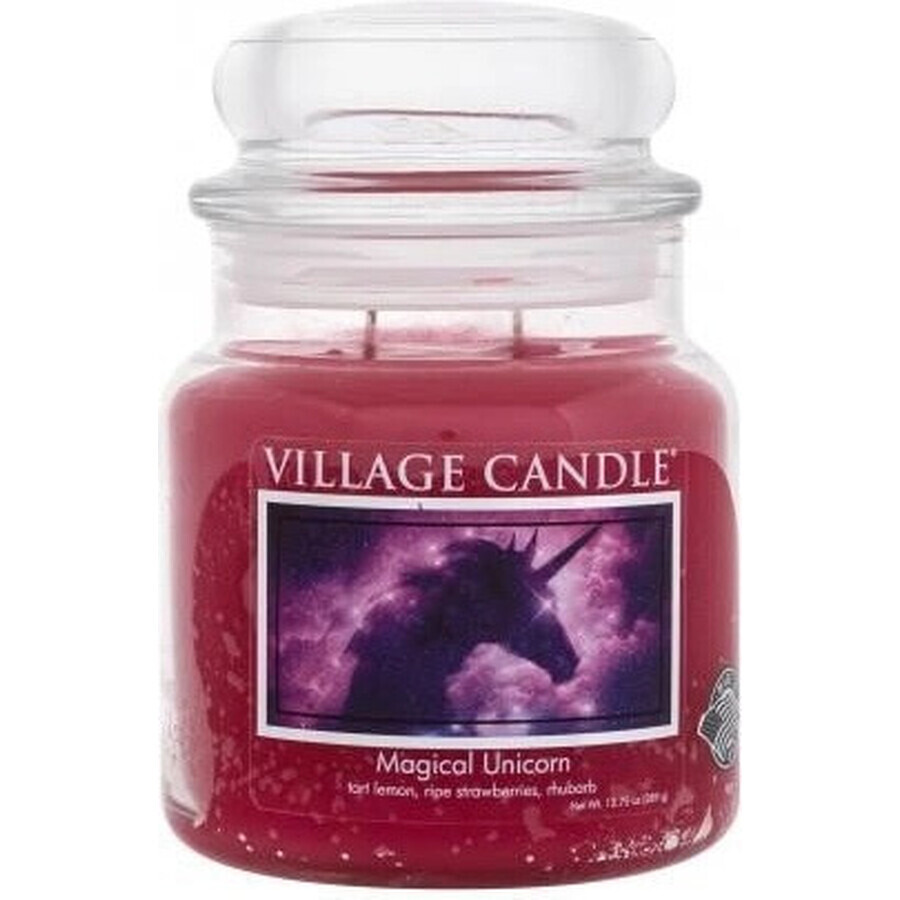 Vela perfumada Village Candle en vidrio - Unicornio Mágico, mediana 1×1 ud, vela perfumada