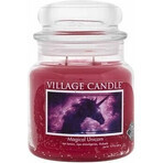 Vela perfumada Village Candle en vidrio - Unicornio Mágico, mediana 1×1 ud, vela perfumada