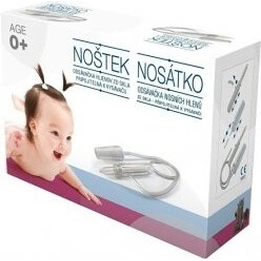 Extractor de esputo Nosko - Botella 1×1 ud, plástico con cabeza de vidrio, acoplable a aspirador