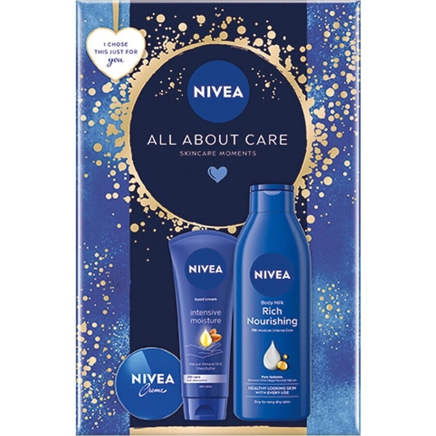 NIVEA BOX BODY MILK 1×1 Stück, Geschenkpackung