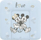 CEBA Disney Minnie &amp; Mickey Azul 1&#215;1 piezas Suave alfombrilla de recambio para c&#243;moda (75x72)