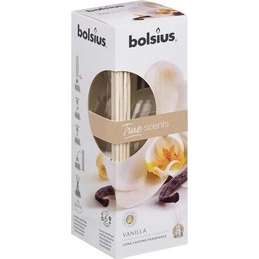 Bolsius Aromatic 2.0 Difusor 45 ml Vainilla 1×45 ml, difusor aromático