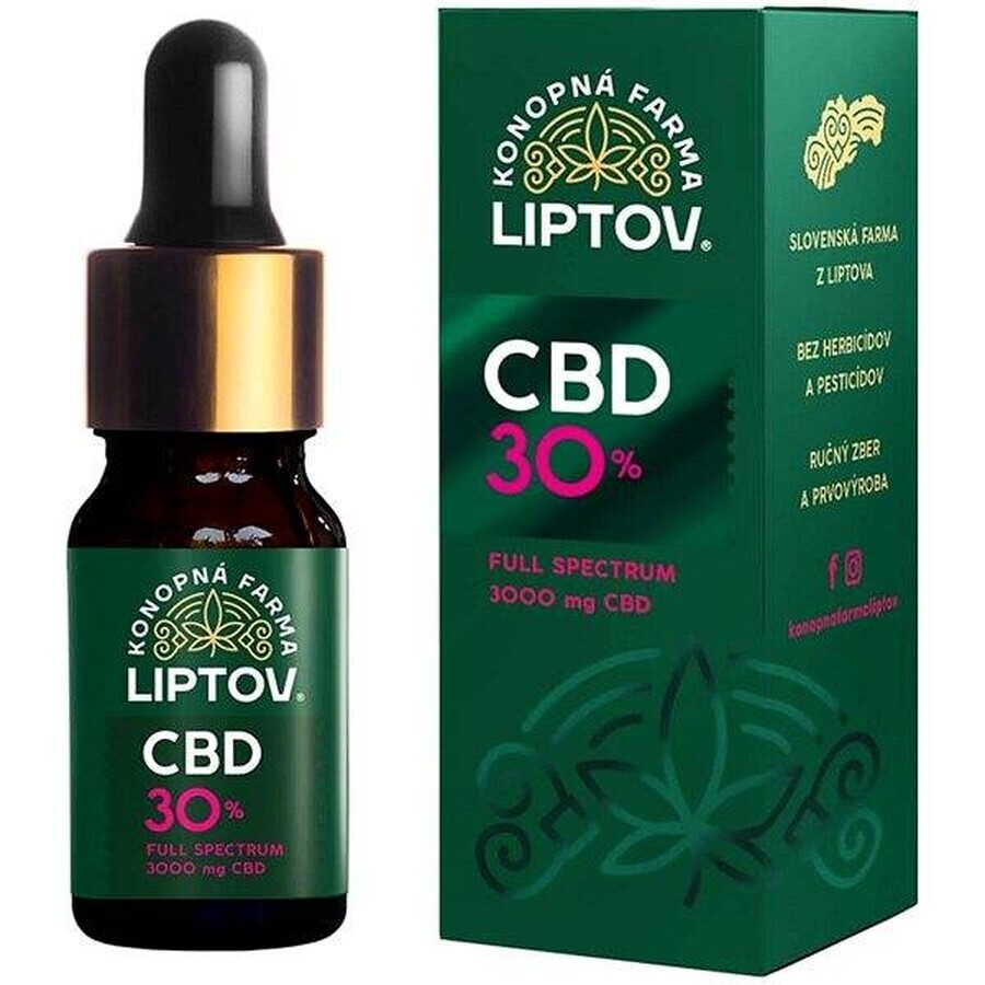 HEMP FARMA LIPTOV CBD OLIE 30% 10ML 1×10 ml