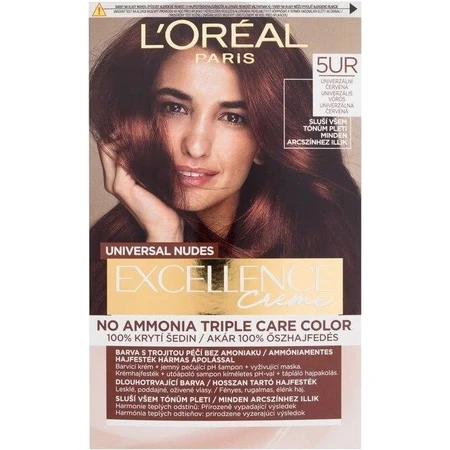 L'Oréal Paris Excellence Nudes Copper Nudes 5UR Universal Red 1×1 pc, permanent hair color