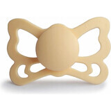 FRIGG Butterfly Anatomical Anatomical Silicone Soother Pale Daffodil, +6m 1×1 pc, silicone soother