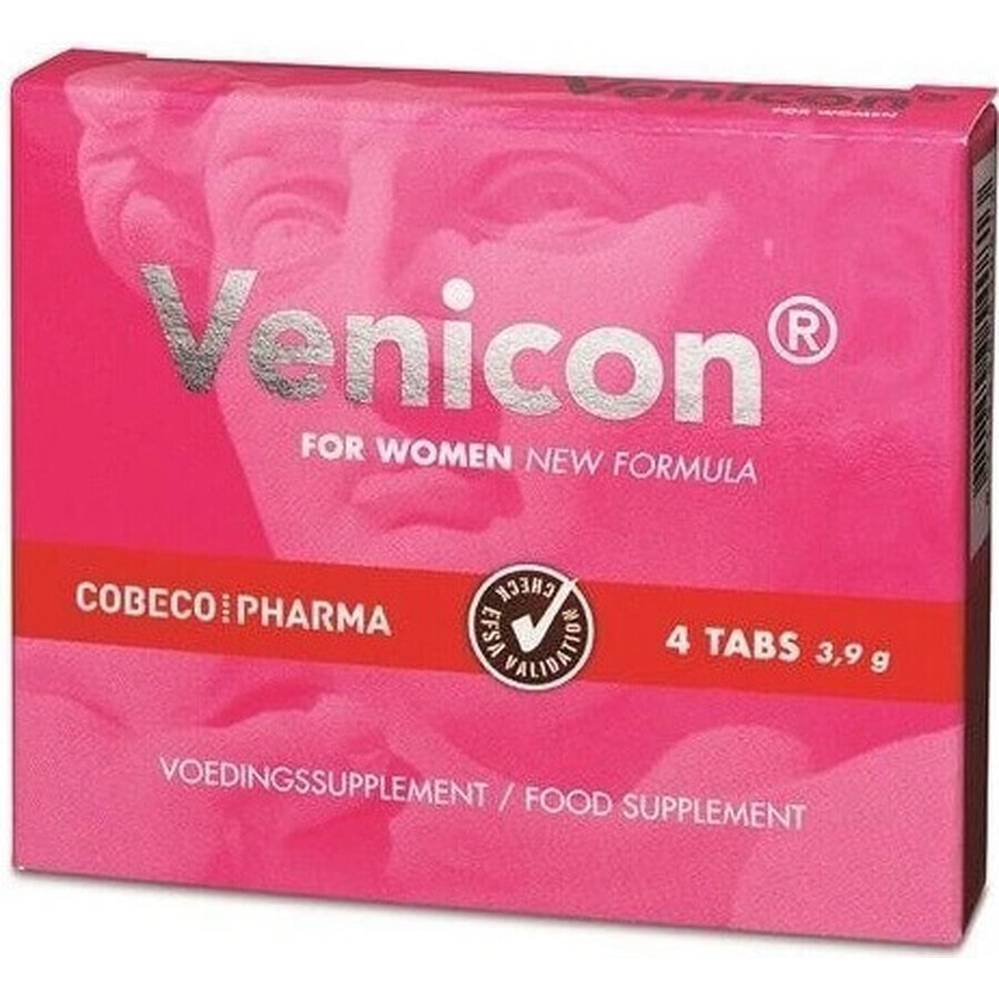 Cobeco comprimidos afrodisíacos Venicon Women 1×4 tbl, para mujer