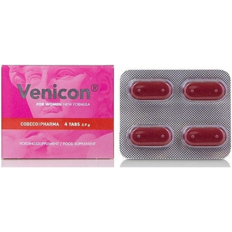 Cobeco comprimidos afrodisíacos Venicon Women 1×4 tbl, para mujer