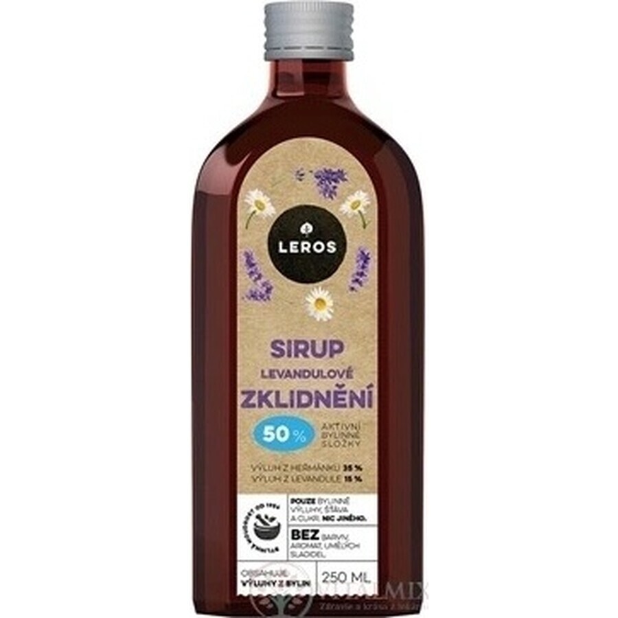 LEROS LEVANDULE JARABE CALMANTE 1×250 ml, jarabe para calmar el cuerpo