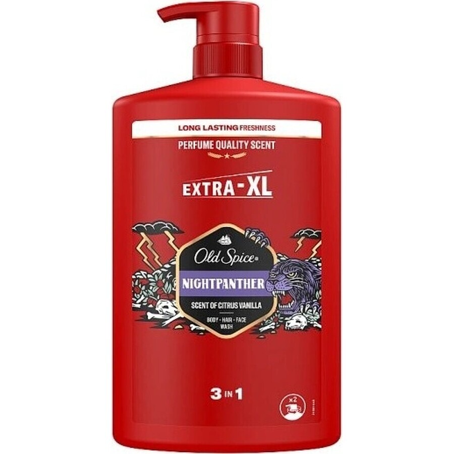 Old Spice Wolfthorn Wolfthorn Shower Gel and Shampoo 1×1000 ml, shower gel and shampoo