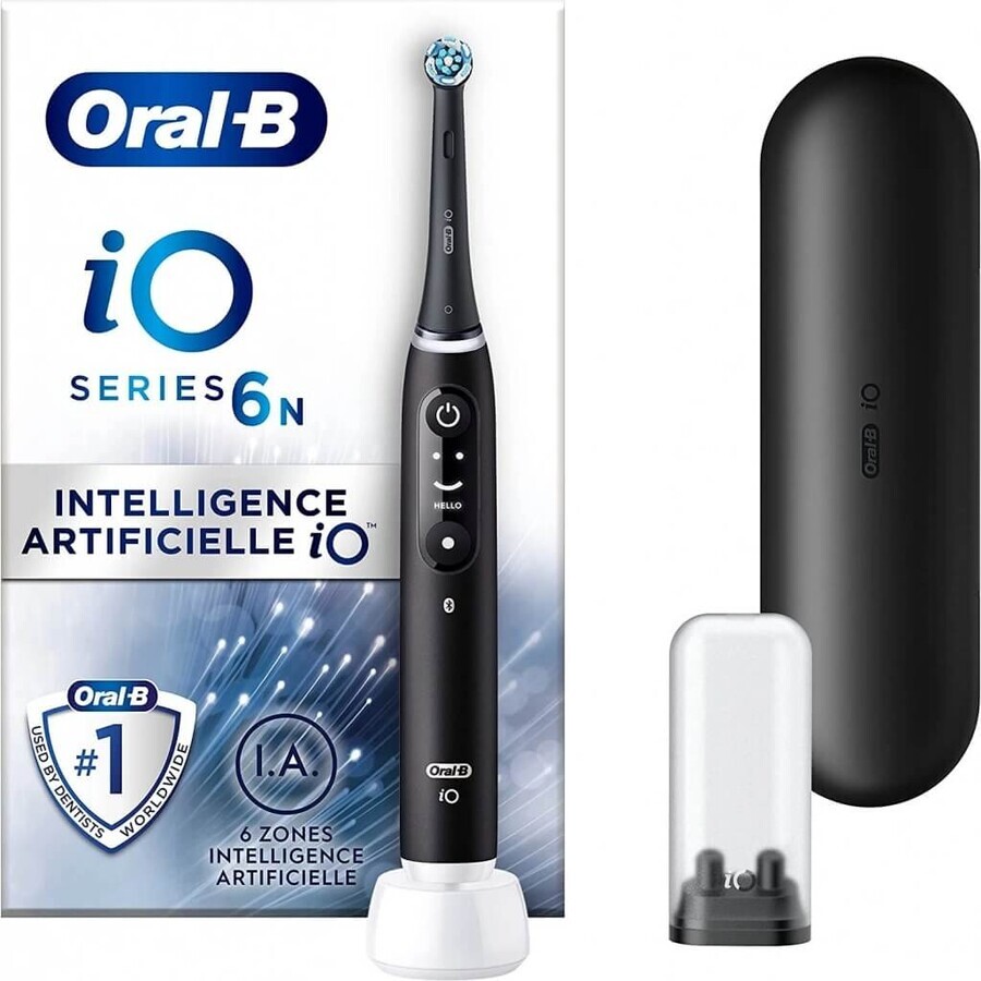 Oral B Oral B iO Series 6 Zwart 1×1 elektrische tandenborstel, elektrische tandenborstel