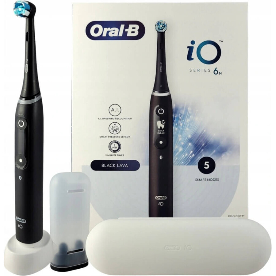 Oral B Oral B iO Series 6 Zwart 1×1 elektrische tandenborstel, elektrische tandenborstel