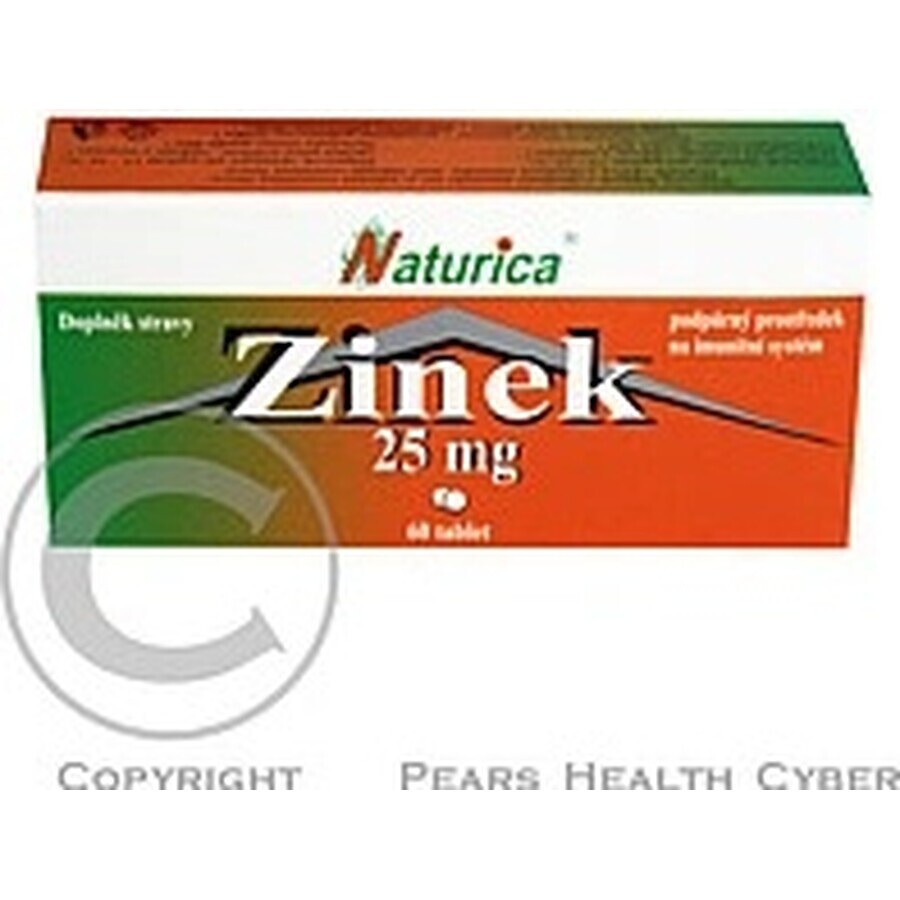 Naturica ZINOC 25 mg 1×60 tbl