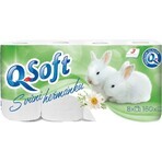 Q SOFT Wit 3-laags toiletpapier wit 1×8 stuks, 160 stuks