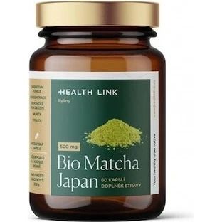 HEALTH LINK BIO Matcha Organic Matcha Japan 500 mg 1×60 cps, complemento alimenticio