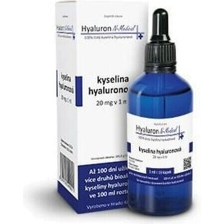 Hyaluron N-Medical Hyaluron N-Medical 100% pure hyaluronic acid 1×100 ml, nutritional supplement