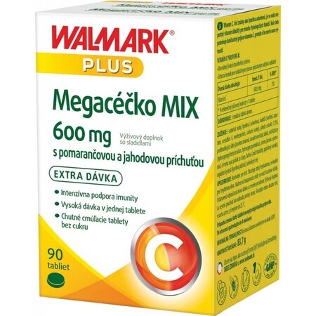 WALMARK Megacečko 600 mg orange 1×90 tbl, supliment alimentar