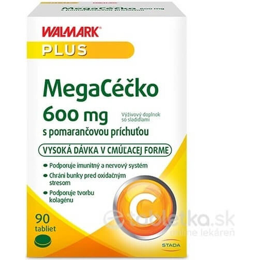 WALMARK Megacečko 600 mg orange 1×90 tbl, supliment alimentar