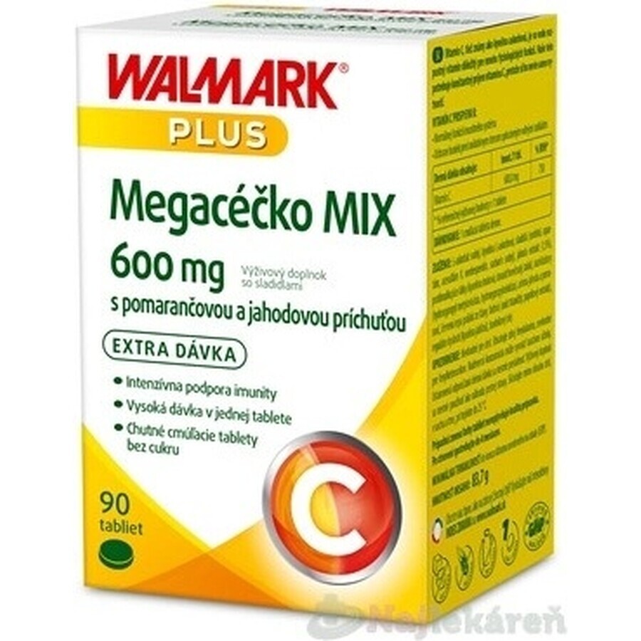 WALMARK Megacečko 600 mg orange 1×90 tbl, supliment alimentar