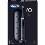 Oral B EK iO Series 9 Negro ónix + portacepillo + estuche de viaje 1×1 set, cepillo de dientes electrónico