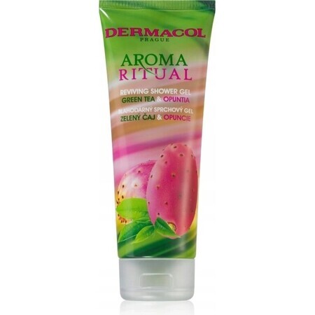 Dermacol Gel douche Aroma Ritual Thé vert et figue de barbarie 1×250 ml, hydrate la peau