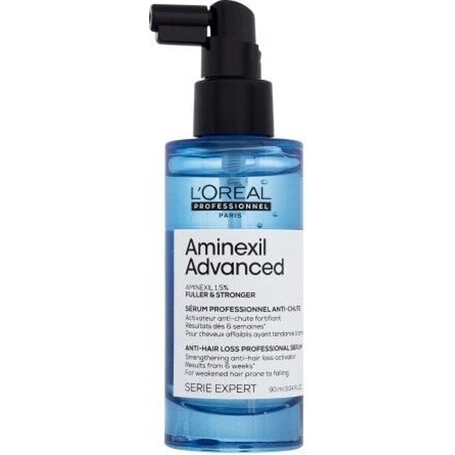 L'Oréal Professionnel Sérum activador contra la caída del cabello Aminexil Advanced Fuller & Strong er Strength Ening 1×90 ml, sérum contra la caída del cabello