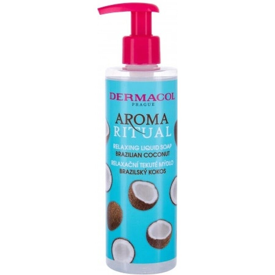 Dermacol Aroma Ritual Jabón Líquido Brasileño de Coco 1×250 ml, sabor coco