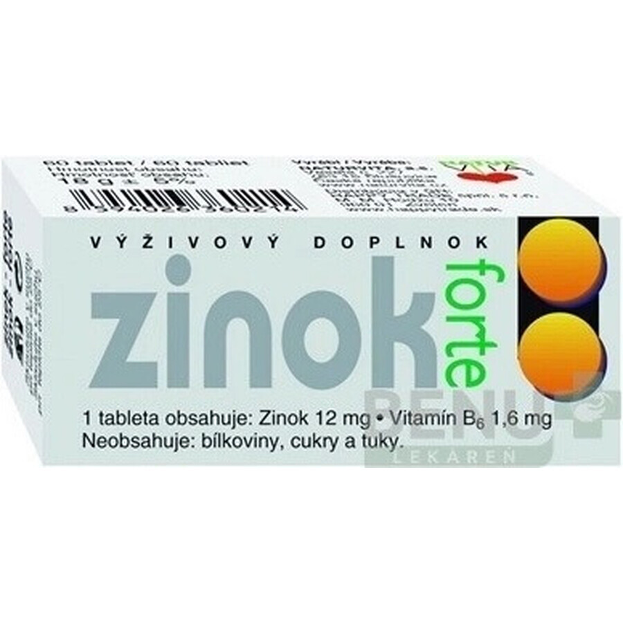 NATURVITA ZINOK FORTE 1×60 tbl, complemento alimenticio