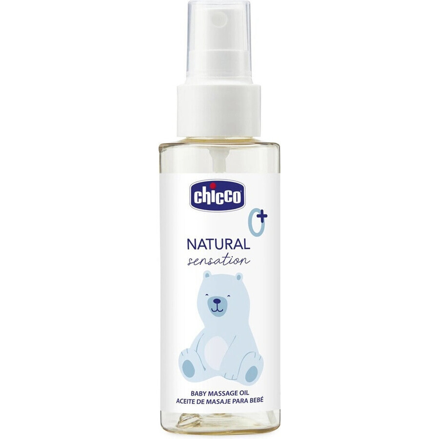 CHICCO Natural Sensation aceite de masaje 100ml, 0m+ 1×100 ml, aceite de masaje