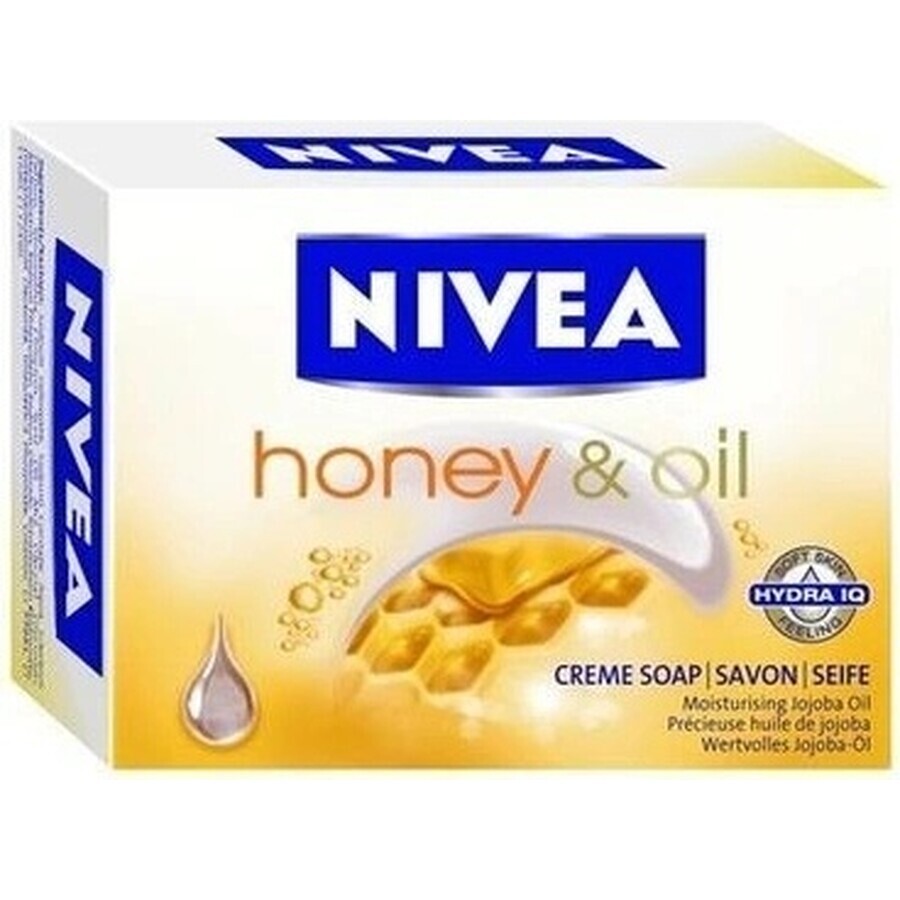 NIVEA Honig&Öl Feste Seife 100g 1×100 g, feste Seife