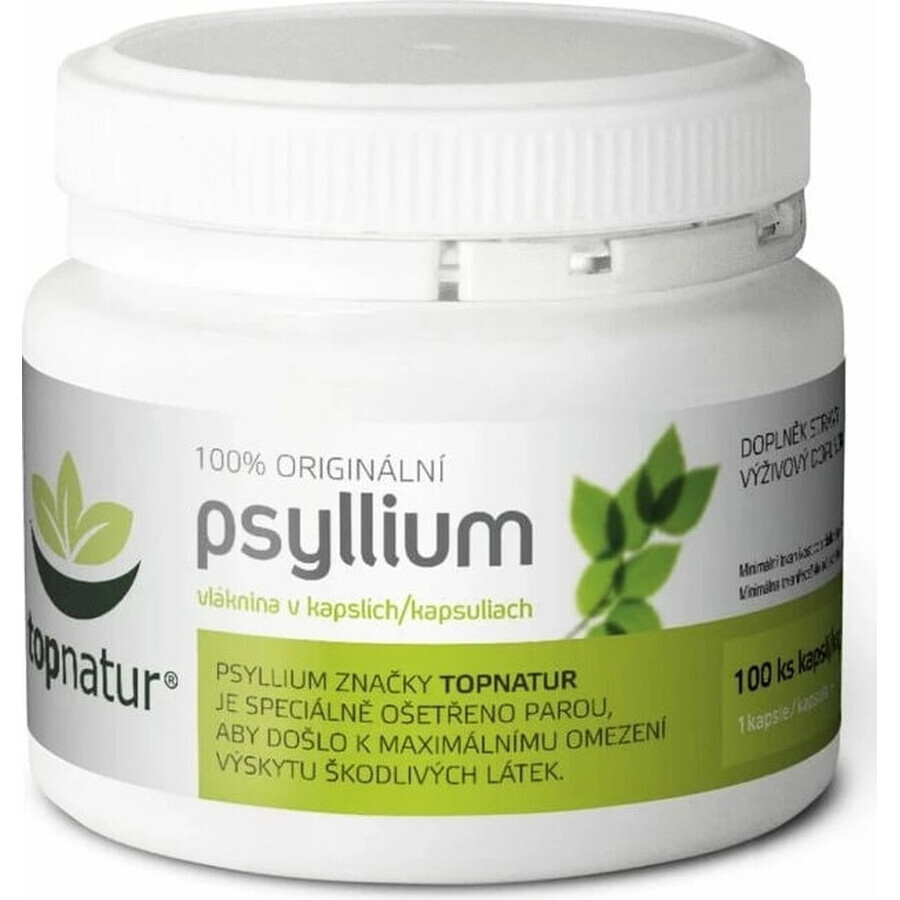 topnatur PSYLLIUM fibre 1×100 cps, supliment alimentar