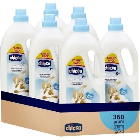 6x CHICCO CHICCO Sweet Powder Concentrated Fabric Conditioner 1,5 l (60 washes) 6×1500 ml, fabric conditioner