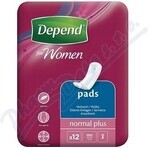 DEPEND NORMAL PLUS 1×12 pcs, incontinence pads 10×28 cm