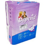 DEPEND NORMAL PLUS 1×12 pcs, incontinence pads 10×28 cm