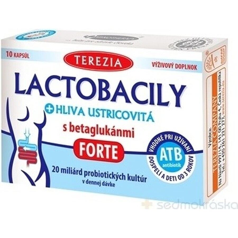 TEREZIA LACTOBACIL + USTRICOUS FUNGUS 1x10 cps, con beta-glucanos FORTE