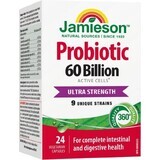 JAMIESON PROBIOTIC 60 BILLION ULTRA STRENGTH 1×24 cps, mezcla de cultivos bacterianos